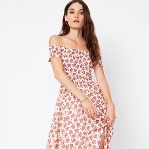 Tularosa Floral off the shoulder Maxi Dress